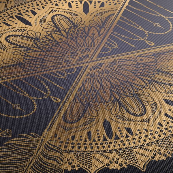 Kép - Arany mandala nyilakkal (90x60 cm)