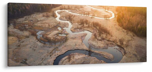 Kép - Hajnal a kanyarulaton (120x50 cm)