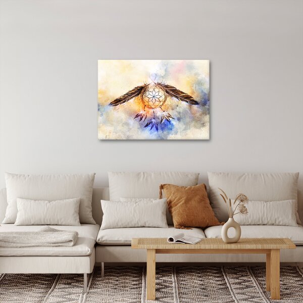 Kép - Álomfogó tollas (70x50 cm)