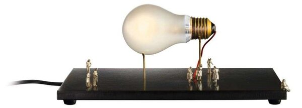 Asztali lámpa Ingo Maurer, I Ricchi Poveri Monument, dimmable, Fekete, Nappali, Fém, Dizájn