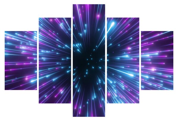 Kép - Neon tér (150x105 cm)