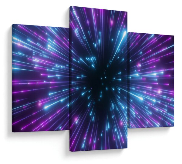 Kép - Neon tér (90x60 cm)
