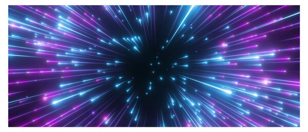 Kép - Neon tér (120x50 cm)
