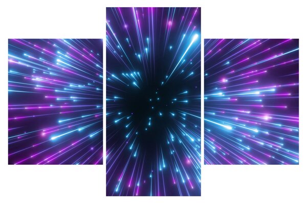 Kép - Neon tér (90x60 cm)