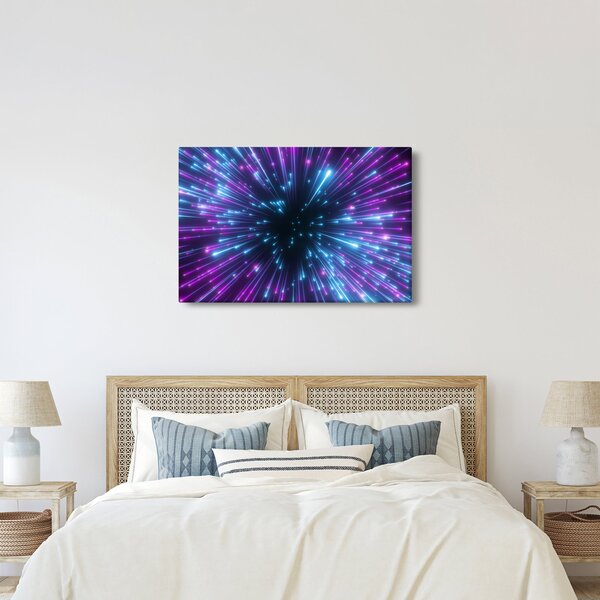 Kép - Neon tér (90x60 cm)