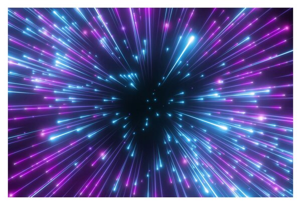 Kép - Neon tér (90x60 cm)