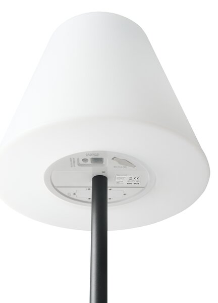 Napelemes kültéri LED állólámpa FONESCA Távirányítóval Fehér