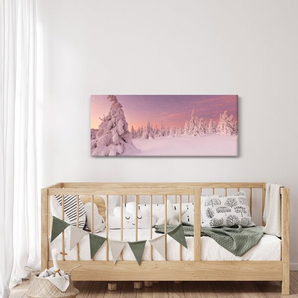 Kép - Fák a hótakaró alatt (120x50 cm)