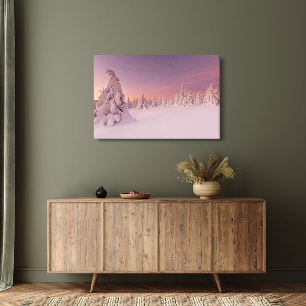 Kép - Fák a hótakaró alatt (90x60 cm)