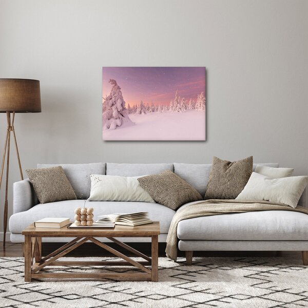 Kép - Fák a hótakaró alatt (70x50 cm)