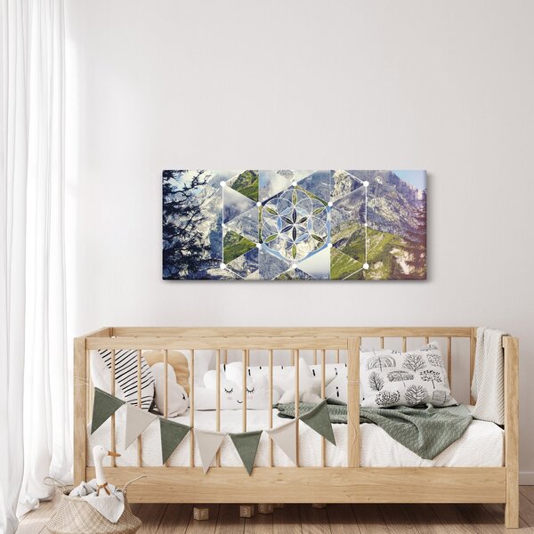 Kép - Geometriai ábra (120x50 cm)