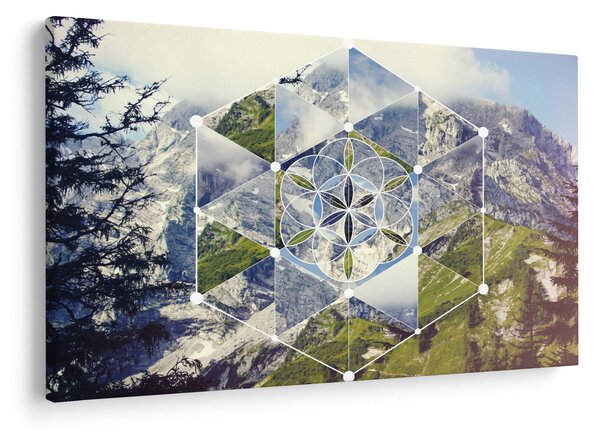 Kép - Geometriai ábra (90x60 cm)