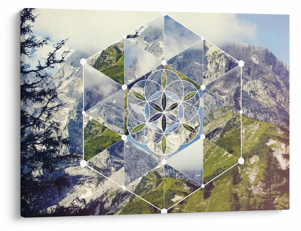 Kép - Geometriai ábra (70x50 cm)