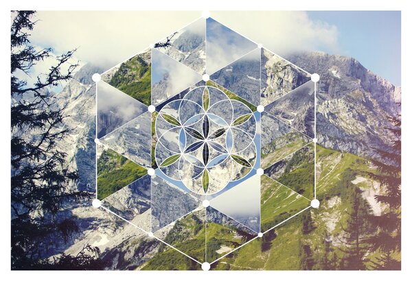 Kép - Geometriai ábra (90x60 cm)