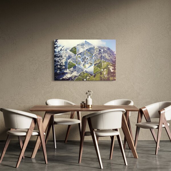 Kép - Geometriai ábra (90x60 cm)