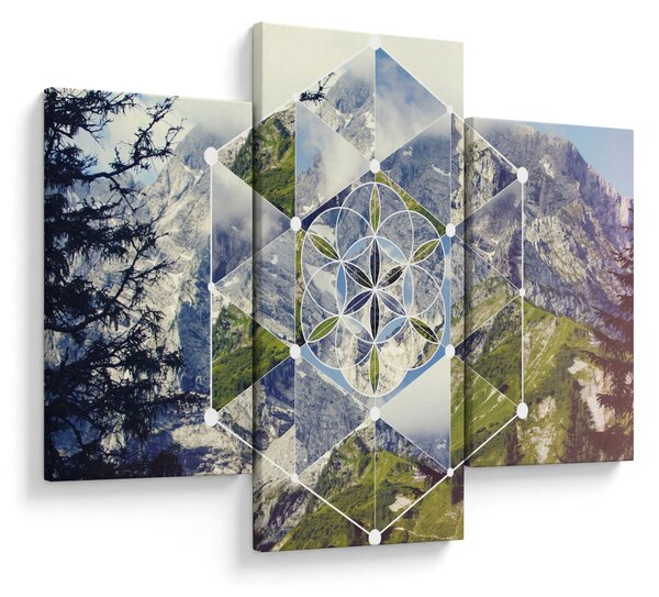 Kép - Geometriai ábra (90x60 cm)