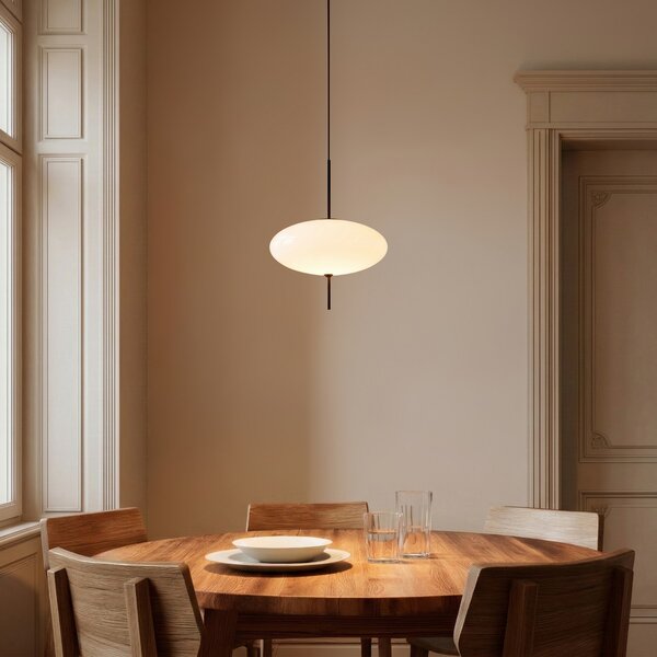 Függőlámpa Lindby, Hikari, dimmable, Fehér, Étkező, Üveg, Modern