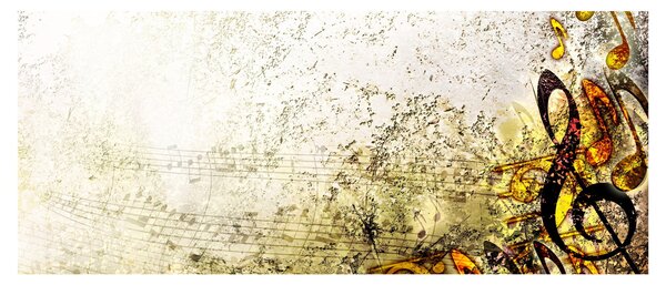 Kép - a zene ereje (120x50 cm)