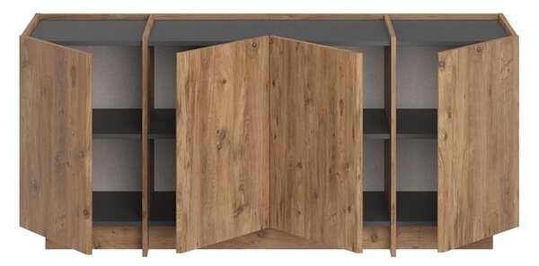 Dorma Komód/ konzolasztal 180 cm – Atlantic Pine / Antracit