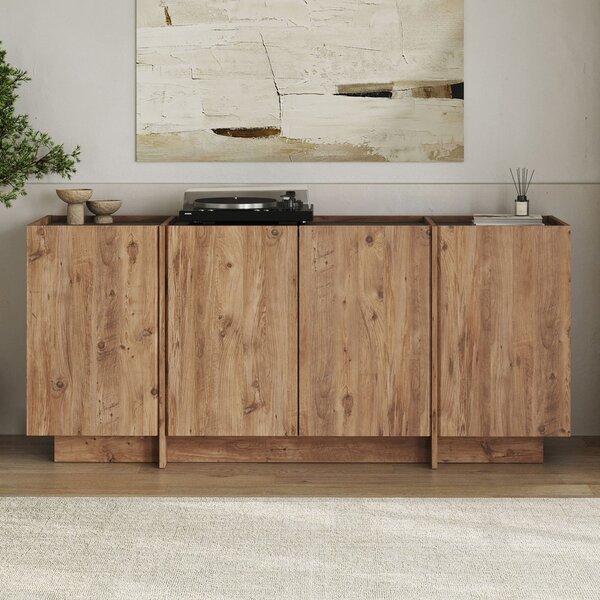 Dorma Komód/ konzolasztal 180 cm – Atlantic Pine / Antracit