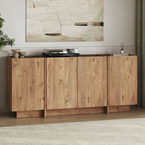 Dorma Komód/ konzolasztal 180 cm – Atlantic Pine / Antracit