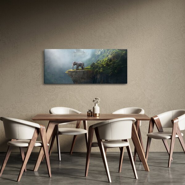 Kép - Az elefánt a Taj Mahal tetején (120x50 cm)