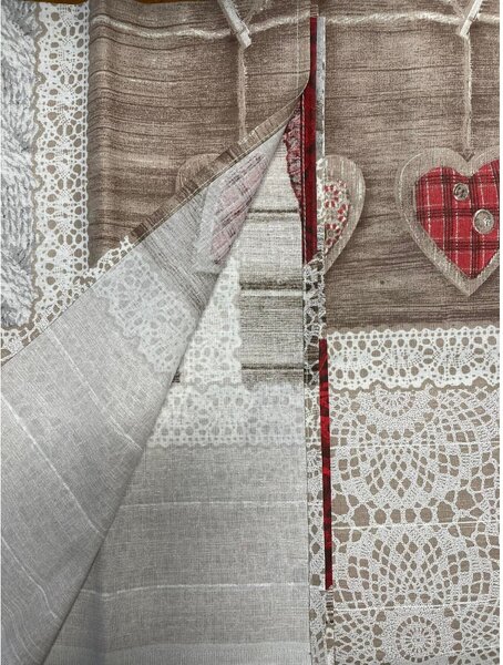 Takaró a kanapén Shabby love piros