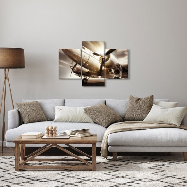 Egy repülőgép képe (90x60 cm)