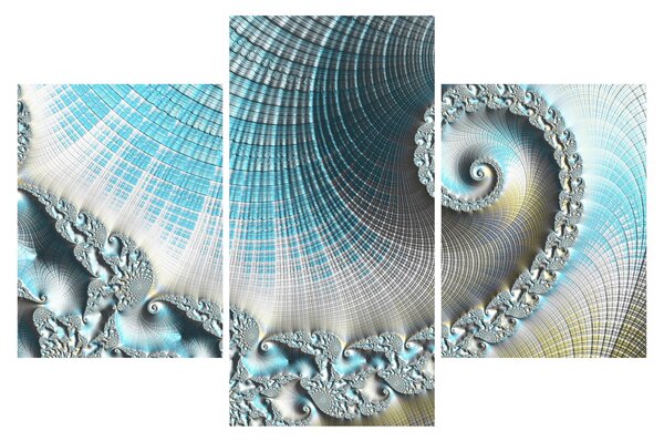 Egy texturált spirál képe (90x60 cm)
