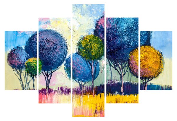 Kupolafák képe, olajfestmény (150x105 cm)