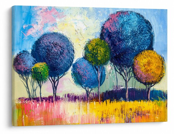 Kupolafák képe, olajfestmény (70x50 cm)