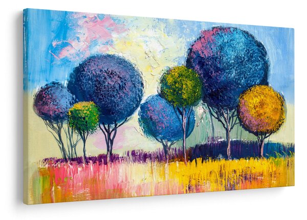 Kupolafák képe, olajfestmény (90x60 cm)