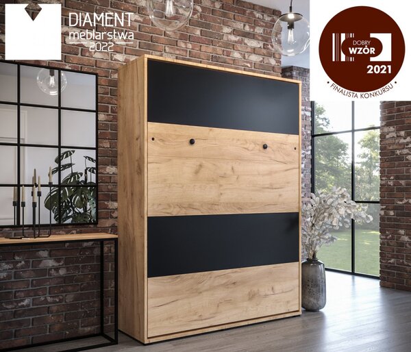 Case loft n7 függőleges szekrényágy 160 cm