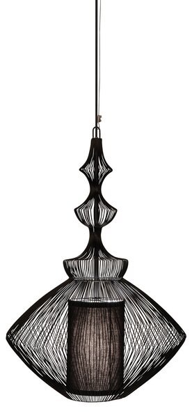 Függőlámpa Forestier, Opium, dimmable, Fekete, Nappali, Fém, Dizájn