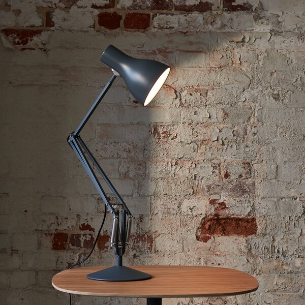 Asztali lámpa Anglepoise, Type 75, Szürke, Dolgozószoba / iroda, Fém, Indusztriális dizájn