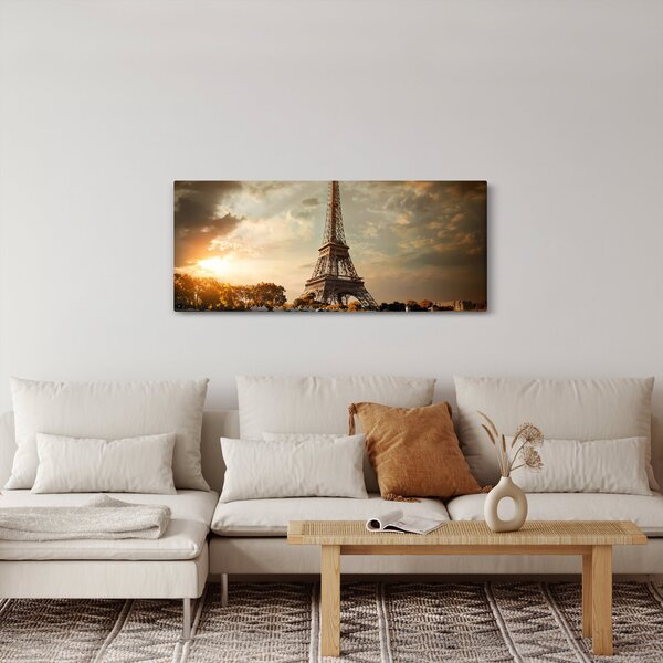 Kép - Eiffel-torony, Párizs, Franciaország (120x50 cm)