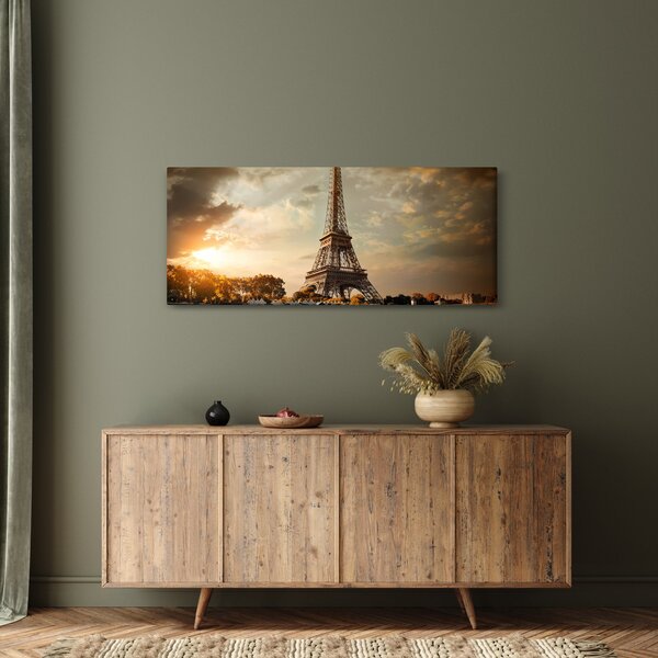 Kép - Eiffel-torony, Párizs, Franciaország (120x50 cm)