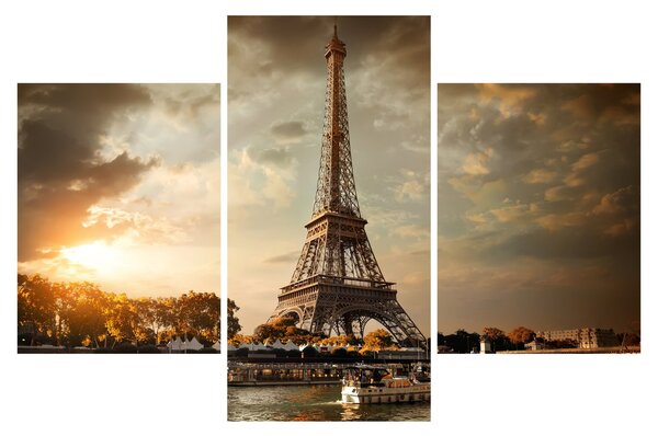 Kép - Eiffel-torony, Párizs, Franciaország (90x60 cm)