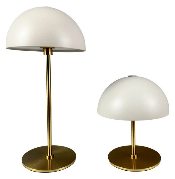Asztali lámpa Dyberg Larsen, Along, dimmable, Bézs, Nappali, Fém, Skandináv