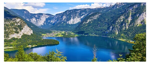 Kép - Hallstatt tó, Hallstatt, Austria (120x50 cm)
