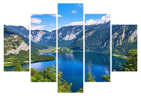 Kép - Hallstatt tó, Hallstatt, Austria (150x105 cm)