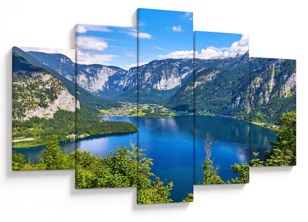 Kép - Hallstatt tó, Hallstatt, Austria (150x105 cm)