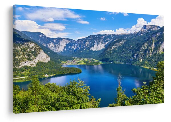 Kép - Hallstatt tó, Hallstatt, Austria (90x60 cm)
