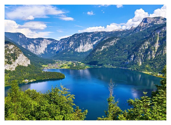 Kép - Hallstatt tó, Hallstatt, Austria (70x50 cm)