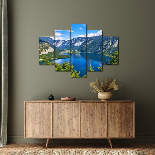 Kép - Hallstatt tó, Hallstatt, Austria (150x105 cm)
