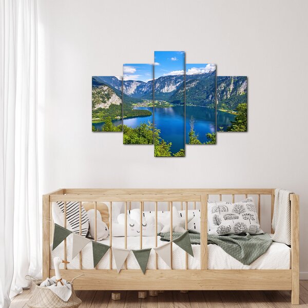 Kép - Hallstatt tó, Hallstatt, Austria (150x105 cm)