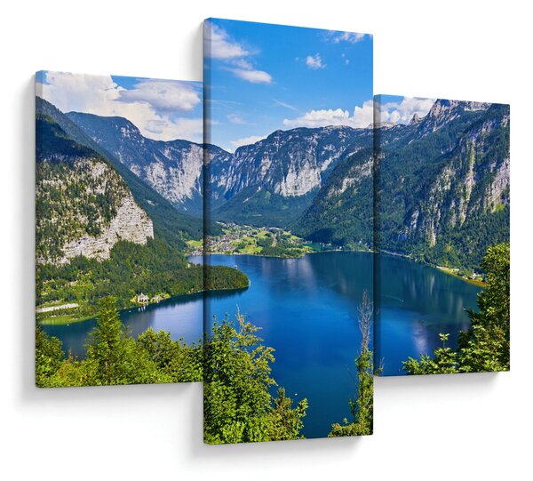 Kép - Hallstatt tó, Hallstatt, Austria (90x60 cm)