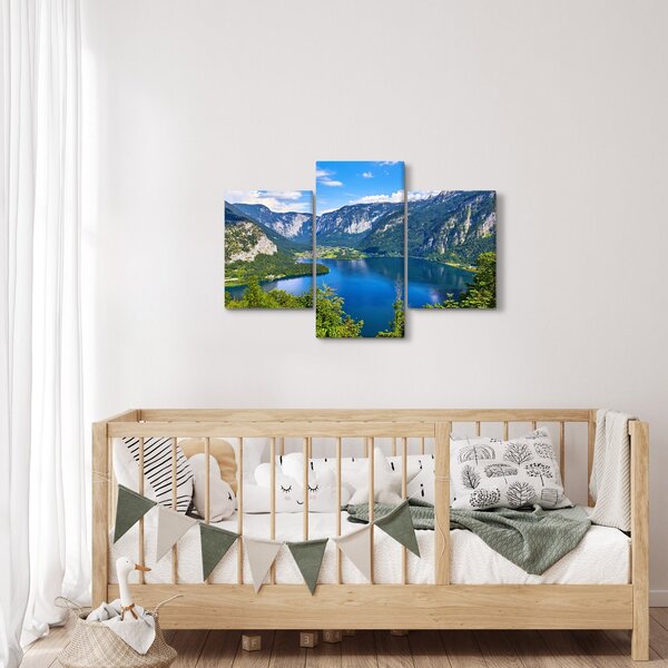 Kép - Hallstatt tó, Hallstatt, Austria (90x60 cm)