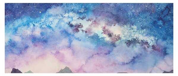 Kép - Milky Way, akvarell (120x50 cm)