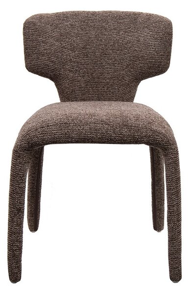 King Home Apulia Designer Szék Poliészter Barna Organikus Forma